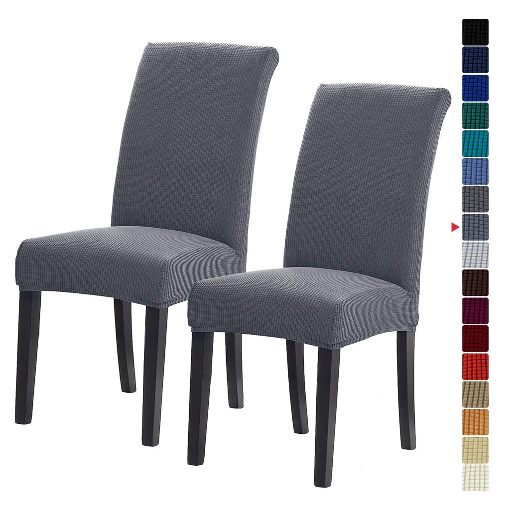 Stretch Chair Covers for Dining Room Set of 4, Removable Washable Dining Room Chair Covers, Dining Chair Slipcovers Seat Protector, Great for Home and Banquet Decor (Pureed Pumpkin, 4 Pack)
