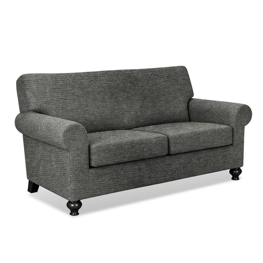 URBANLIFE 1-Piece Stretch Sofa Covers for 2 Cushion Couch, Dusk Blue Gray