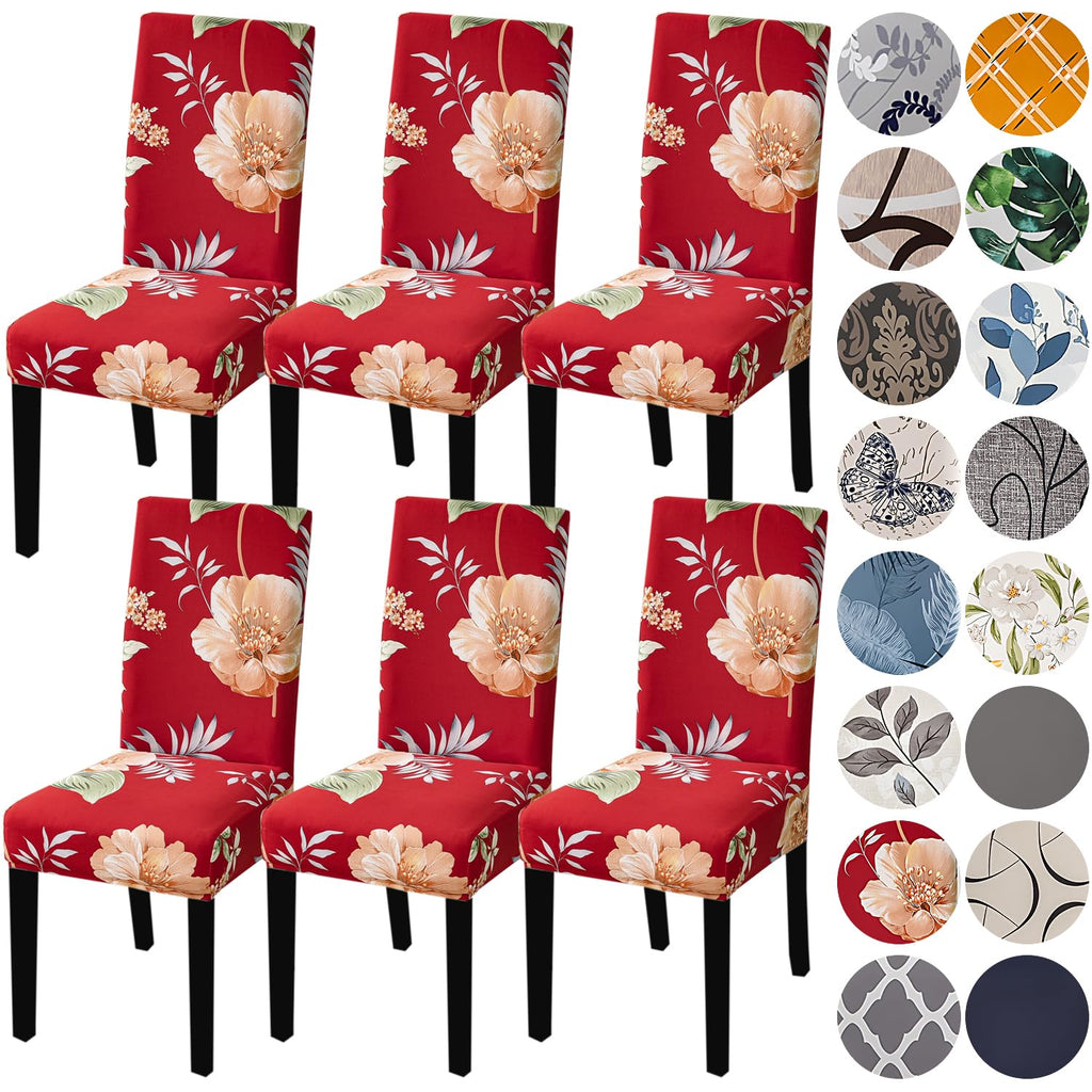 HZDHCLH Dining Chair Covers Set of 4 Stretch Chair Slipcovers Washable