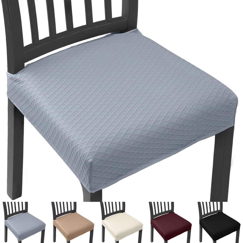 Stretch Chair Seat Covers Set of 4 for Dining Living Room Kitchen Chairs Universal Washable Slipcover Protector Forros Fundas Cobertores para Sillas De Comedor Party Home Decor Gift