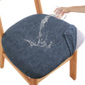 CRFATOP Waterproof Dining Chair Seat Cover Set of 6 Cushion Cover,L,Green