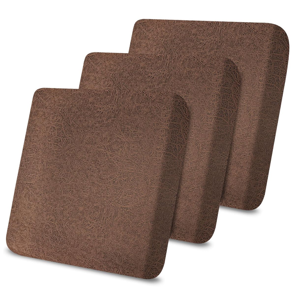 molasofa Leather Look Couch Cushion Covers, Stretch Sofa Cushion Covers for Sectional Armchair Loveseat Protector,Replacement Seat Cushion Slipcovers, Machine Washable (2 Cushion Loveseat, Red)