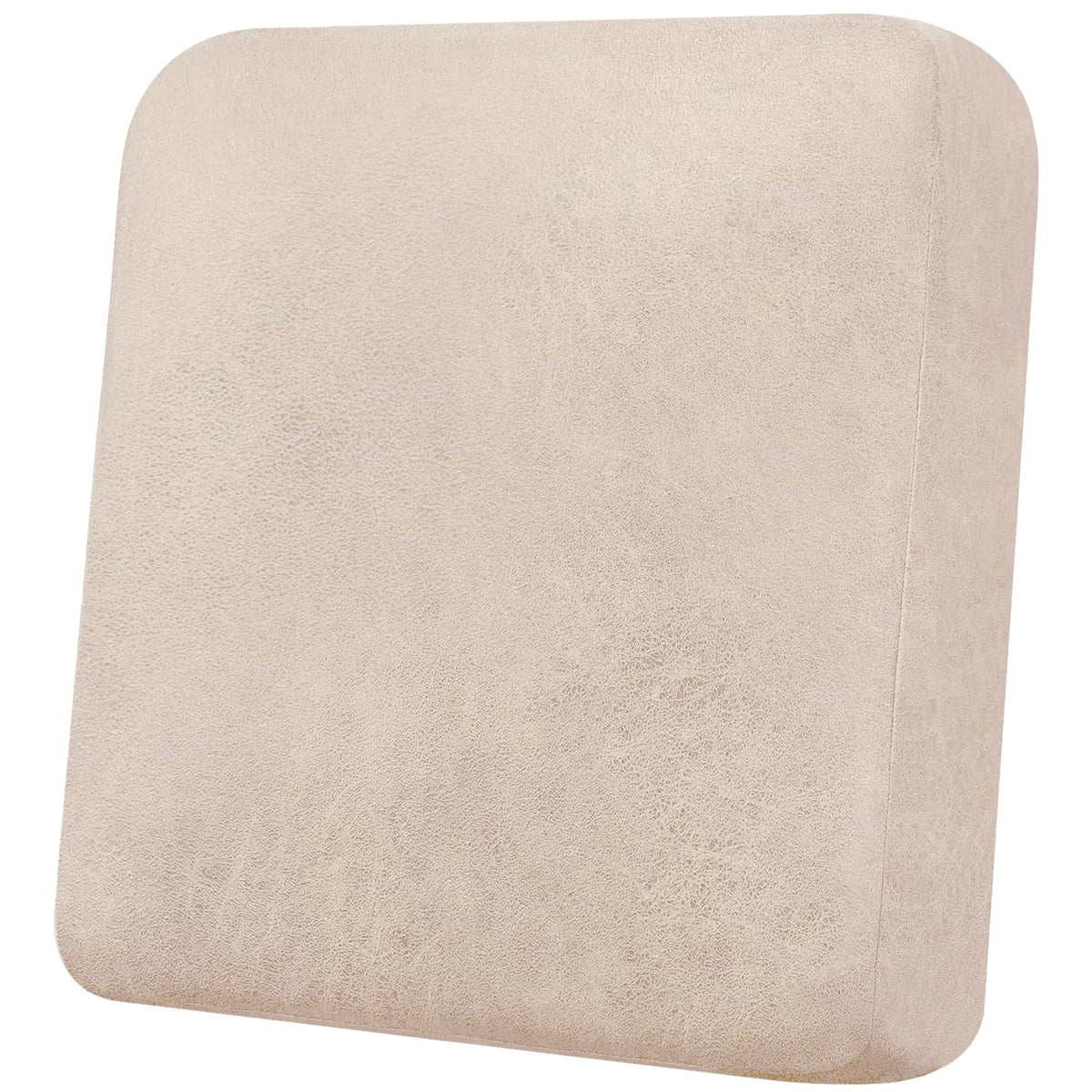 Loveseat Cushion Covers Leather-Look 2PC Stretch Love Seat Slipcover Sets for Living Room Individual Couch Seat Protector, Pet-Friendly, Non-Slip, Easy Fit - Coffee