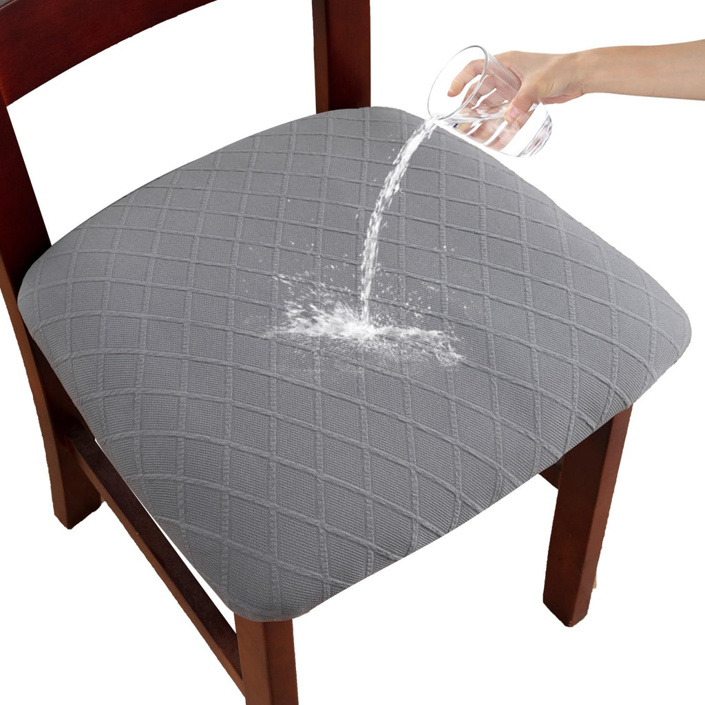 Waterproof Dining Room Chair Covers Set of 6,Taupe,Large