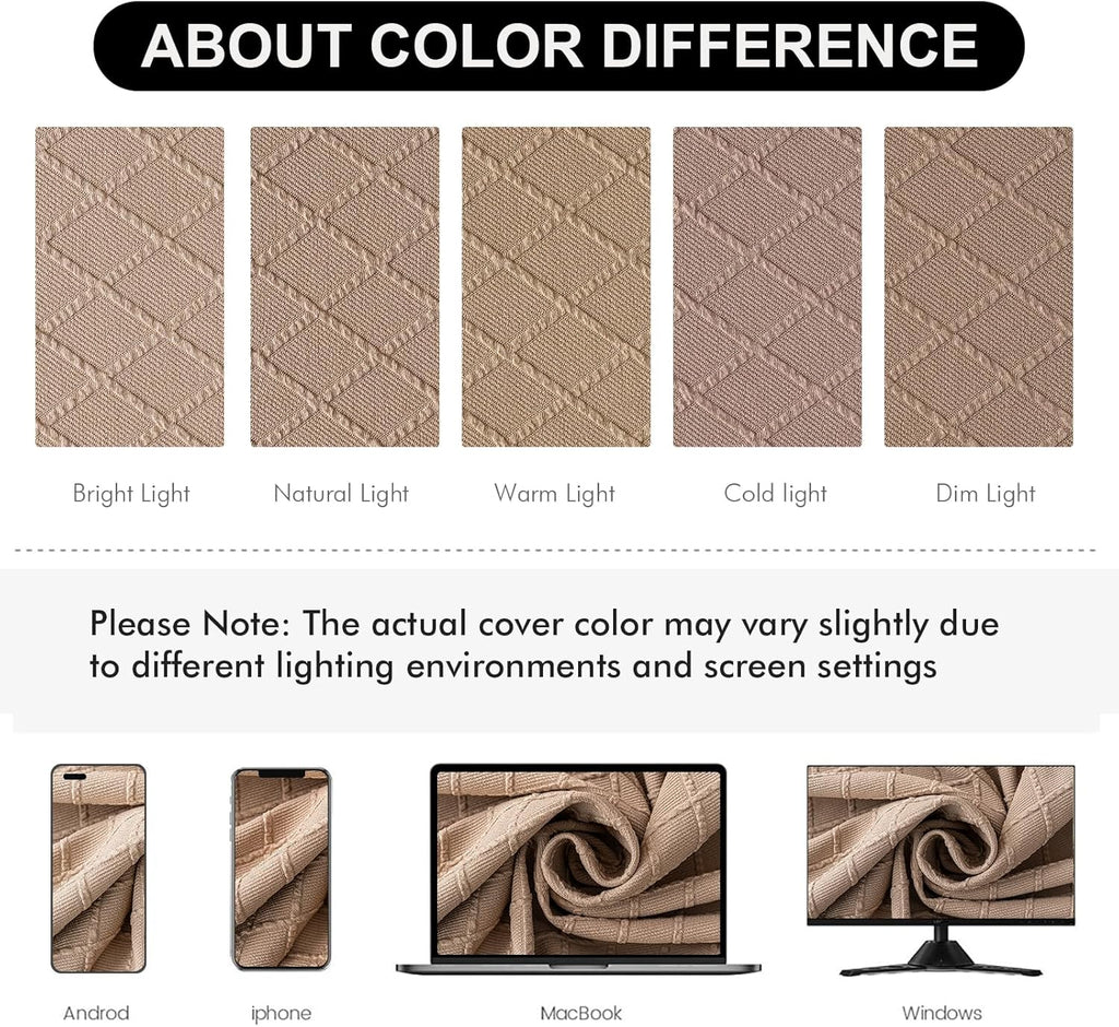 Genina Waterproof Seat Covers for Dining Room Chair Cushion Covers Set of 4