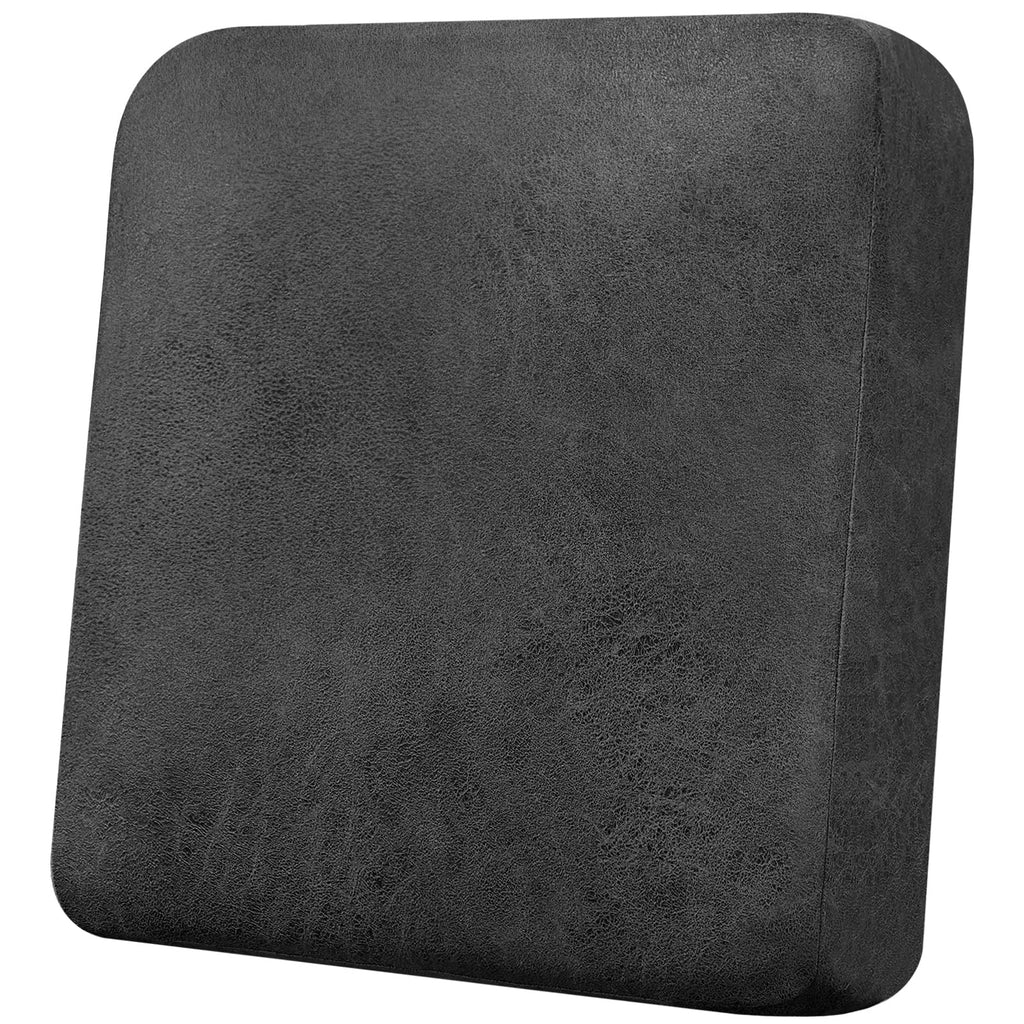 Loveseat Cushion Covers Leather-Look 2PC Stretch Love Seat Slipcover Sets for Living Room Individual Couch Seat Protector, Pet-Friendly, Non-Slip, Easy Fit - Coffee