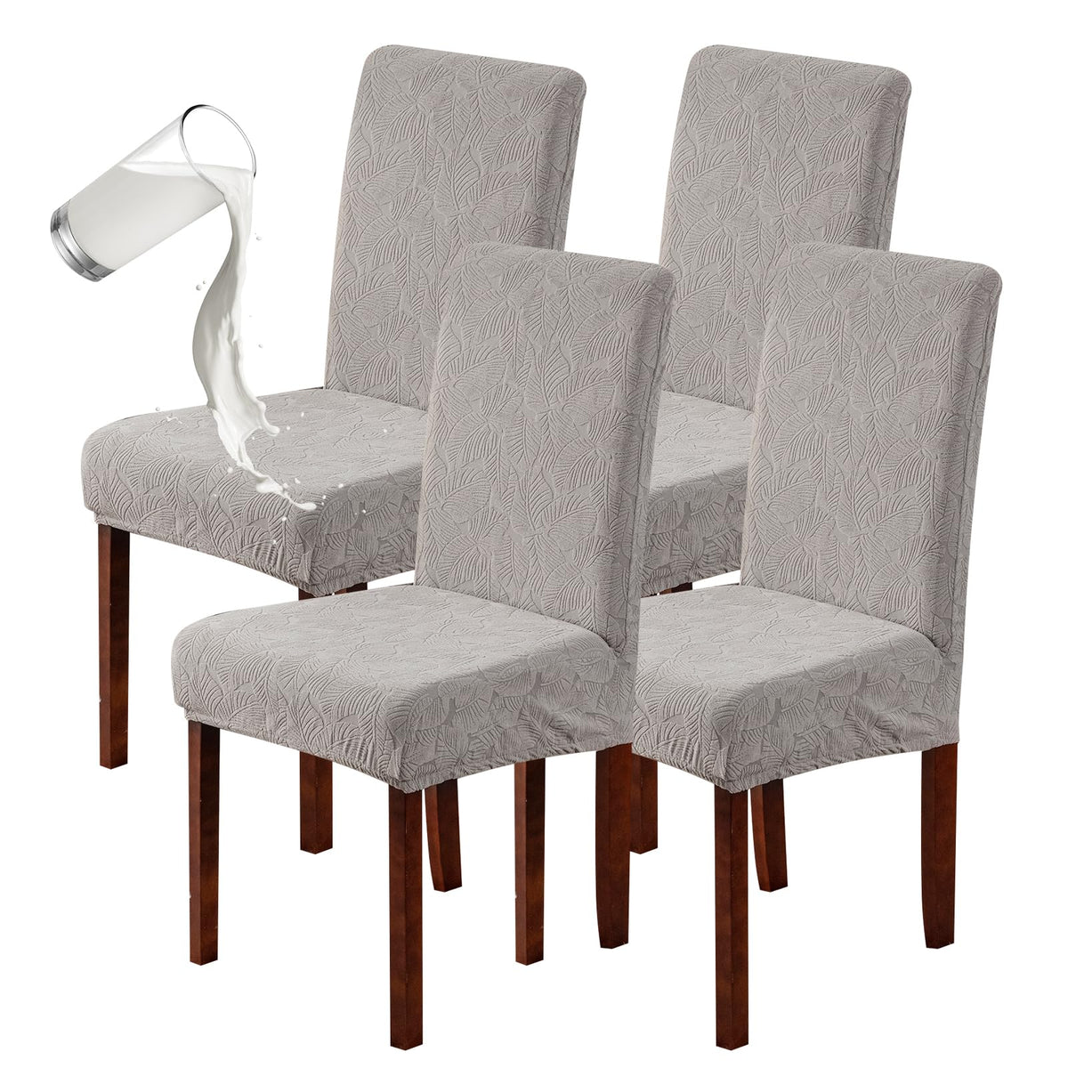 Waterproof Dining Room Chair Covers, Stretch Parsons Chair Slipcovers