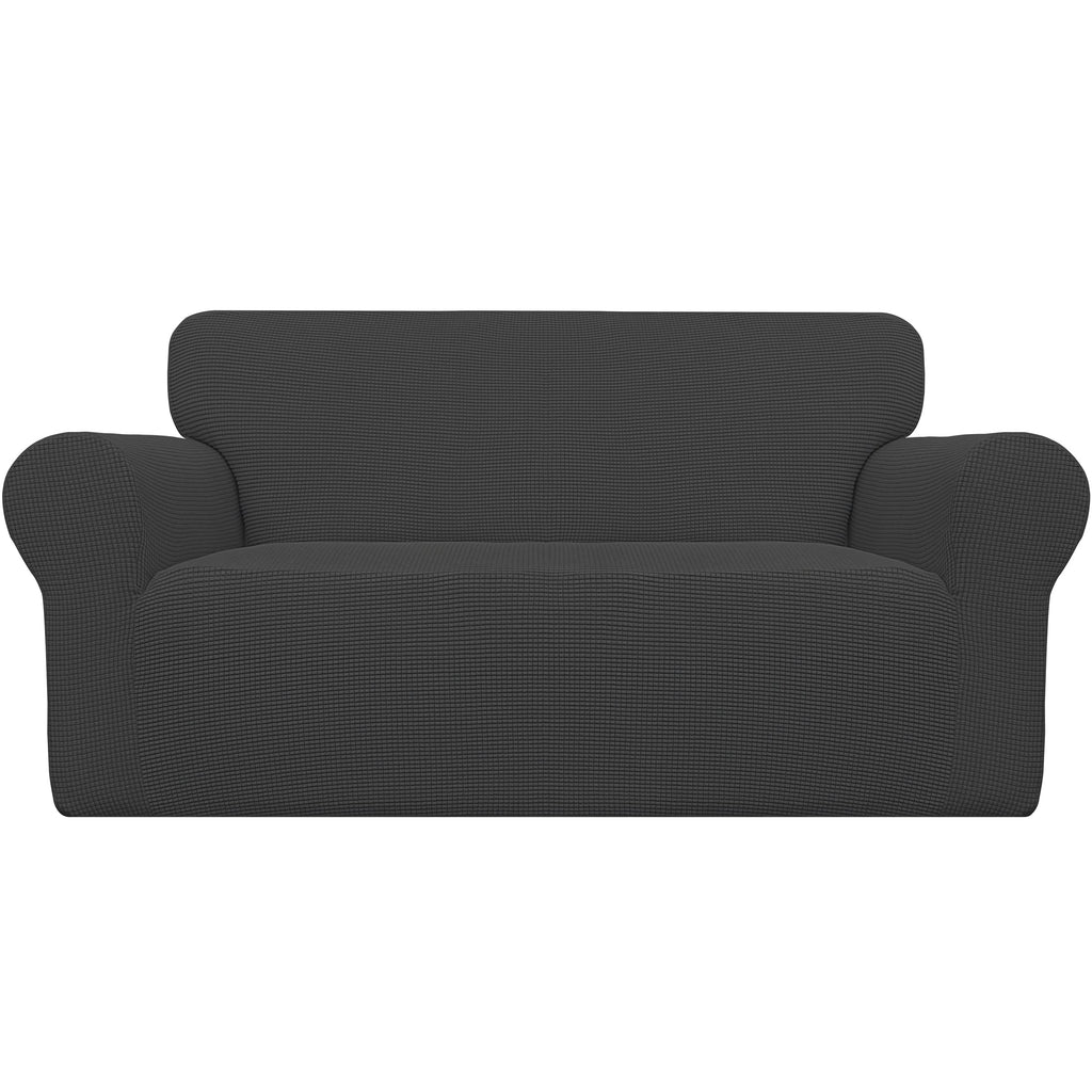 Easy-Going Stretch Loveseat Couch Covers Washable Cream