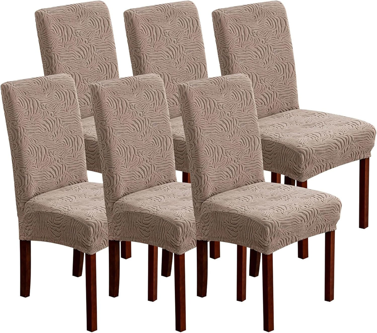 Dining Chair Covers Set of 6, Stretch Parsons Chair Slipcovers