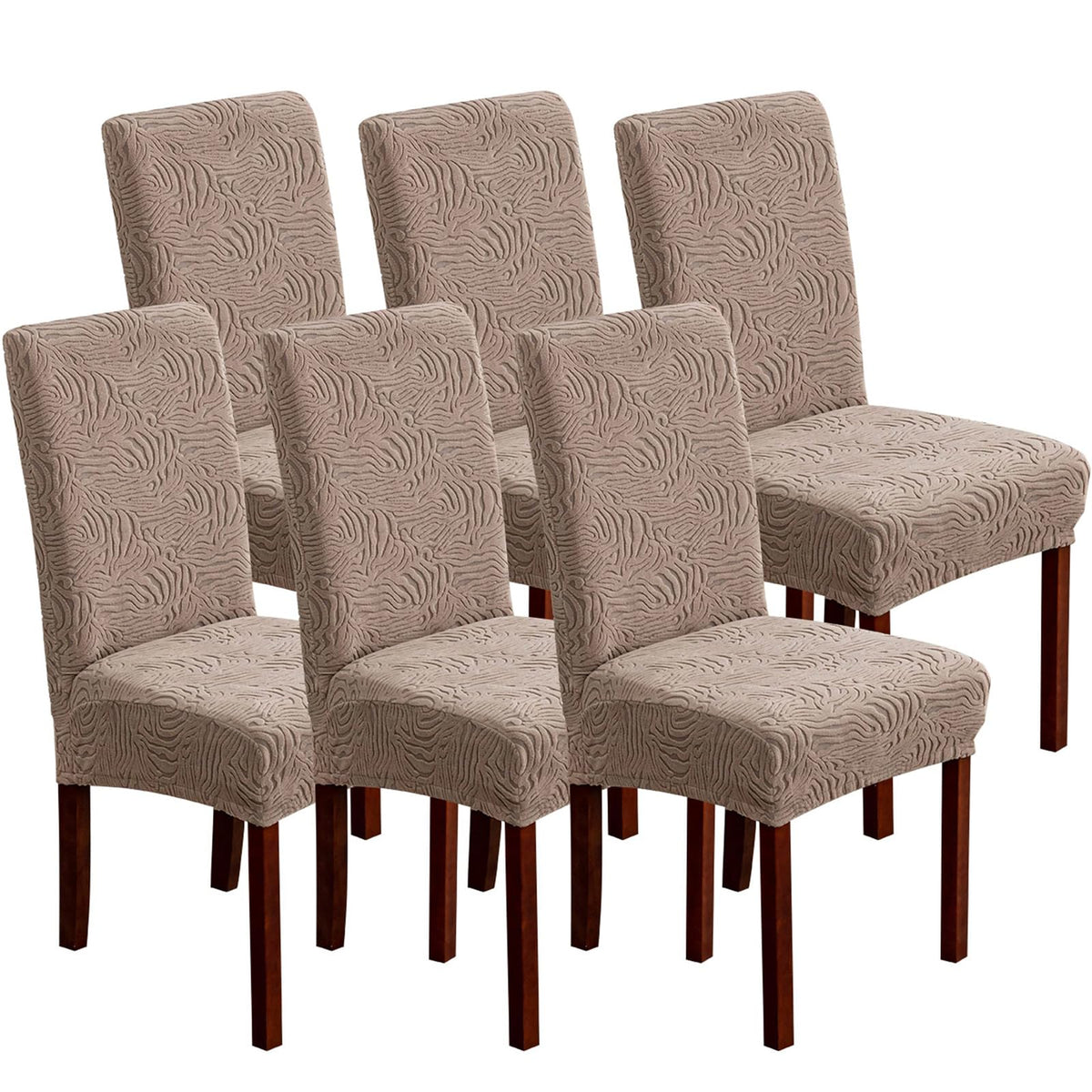 Dining Chair Covers Set of 6, Stretch Parsons Chair Slipcovers