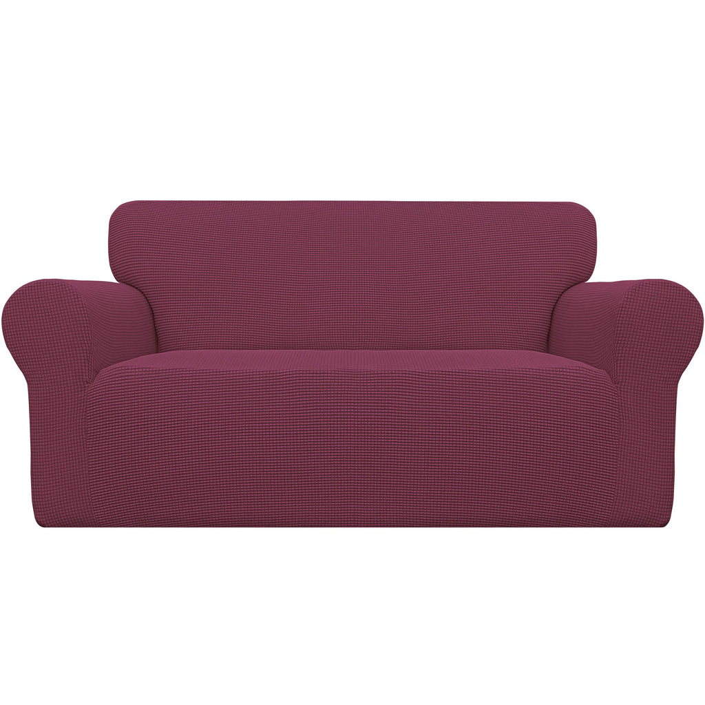 Easy-Going Stretch Loveseat Couch Covers Washable Cream
