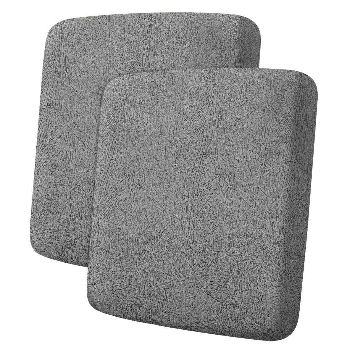 ANARACHON Leather Look Couch Cushion Covers Sofa Seat Slipcovers Sets Couches Furniture Protector for Sectional Armchair Loveseat Pets Kids Stretch Spandex Fabric (2 Cushion Loveseat, Burgundy)