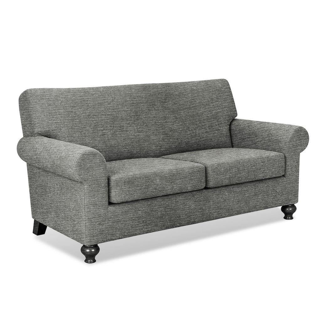 URBANLIFE 1-Piece Stretch Sofa Covers for 2 Cushion Couch, Dusk Blue Gray