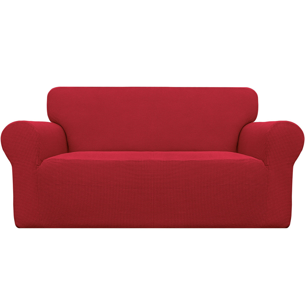 Easy-Going Stretch Loveseat Couch Covers Washable Cream