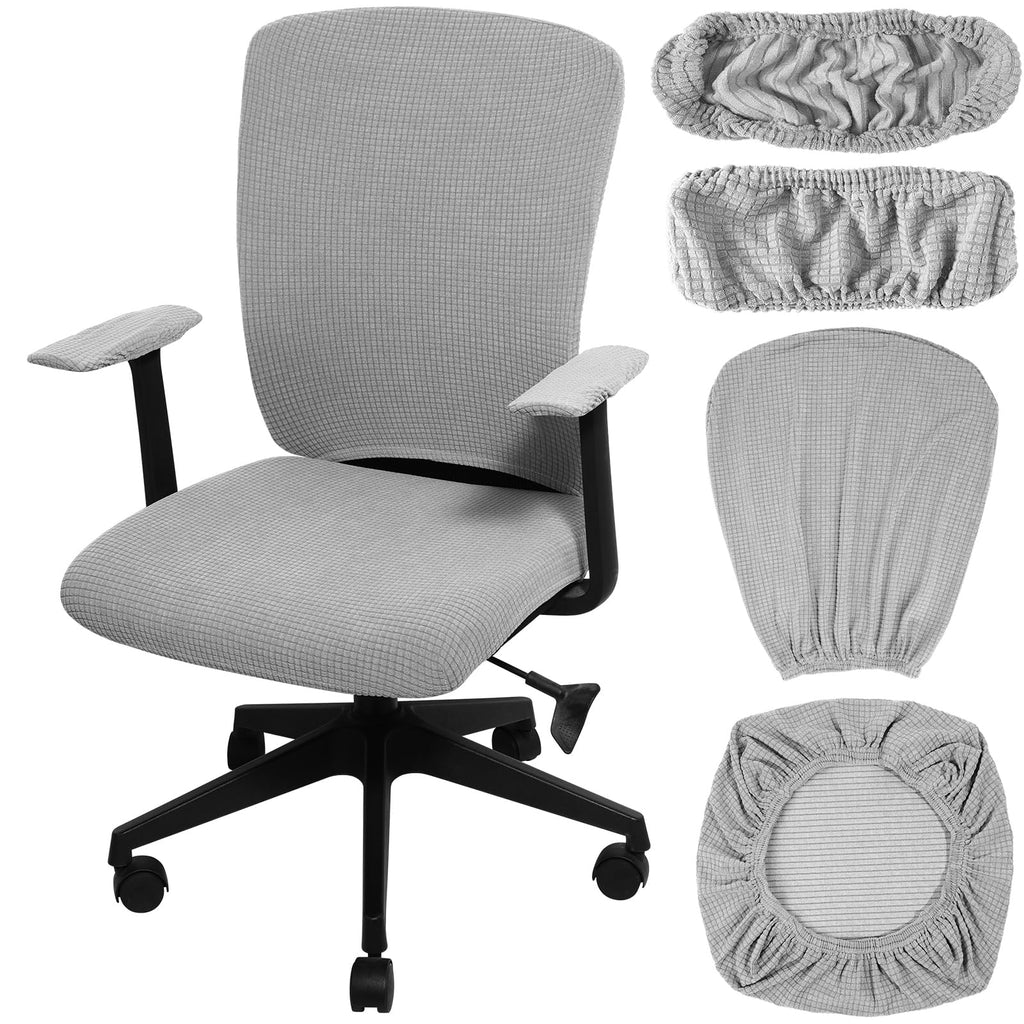 Tallew 4 Pcs Office Chair Covers Stretchable Armrest Seat,XL,Pea Green