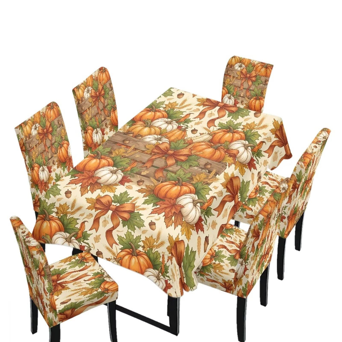 Maple Leaf Dining Table & Chair Cover Rectangle Dining Table Decor