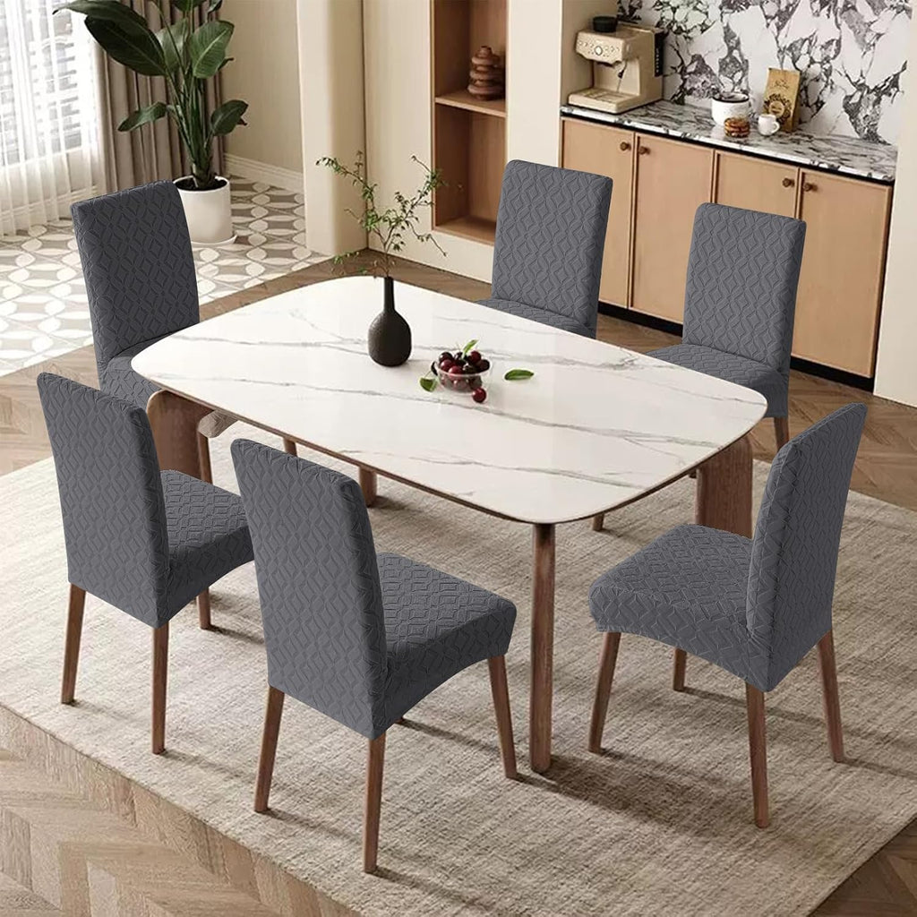 Genina Waterproof Dining Chair Covers Set of 4, Stretch Chair Slipcovers