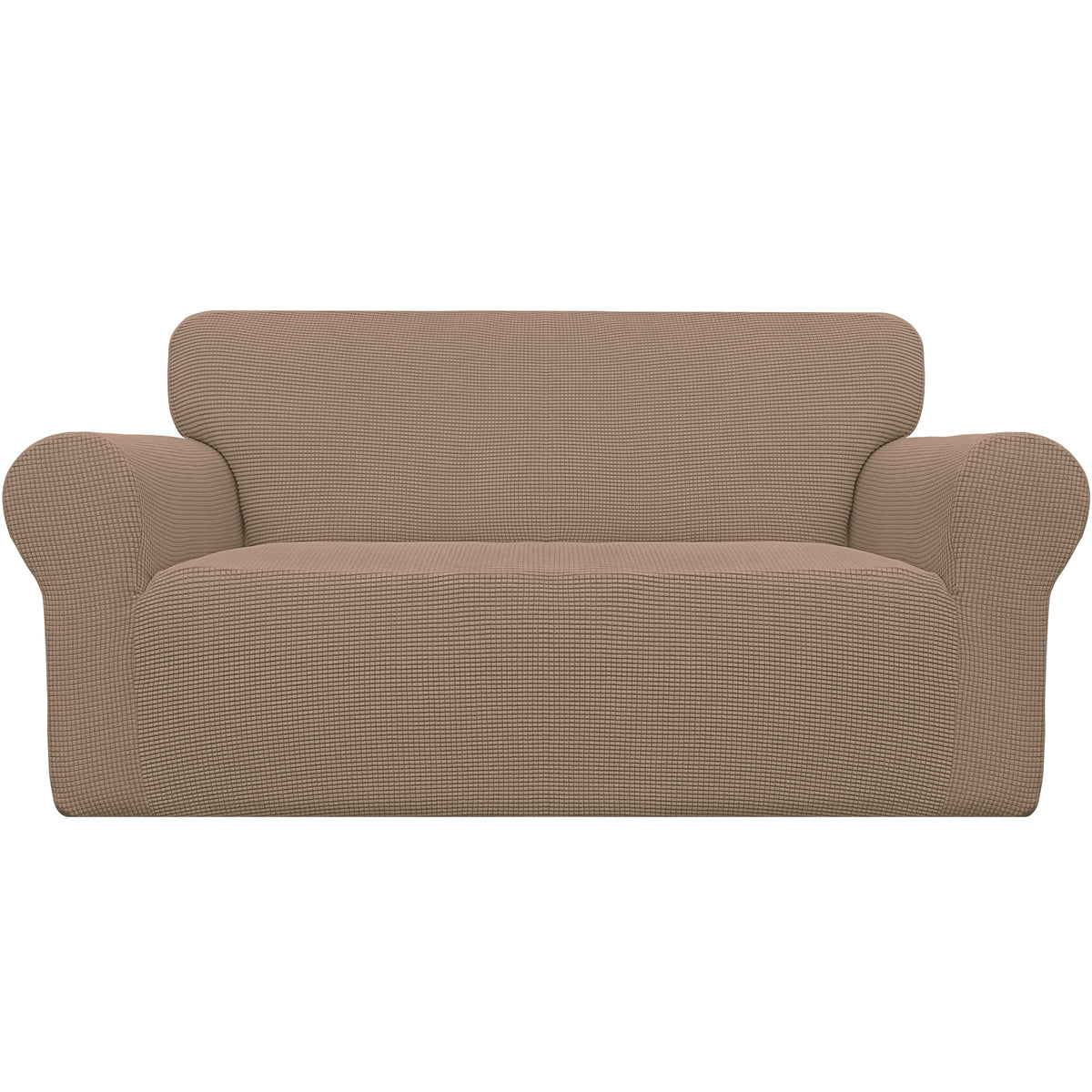 Easy-Going Stretch Loveseat Couch Covers Washable Cream