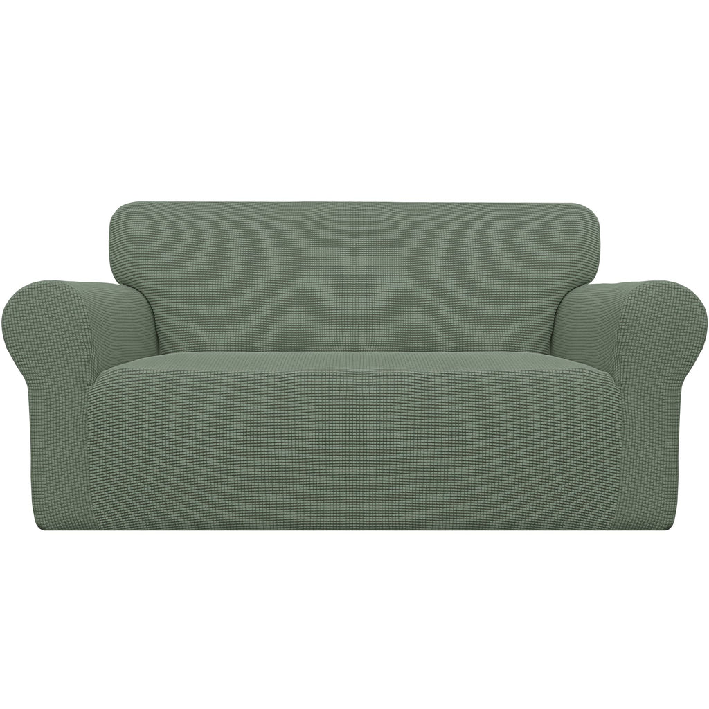 Easy-Going Stretch Loveseat Couch Covers Washable Cream
