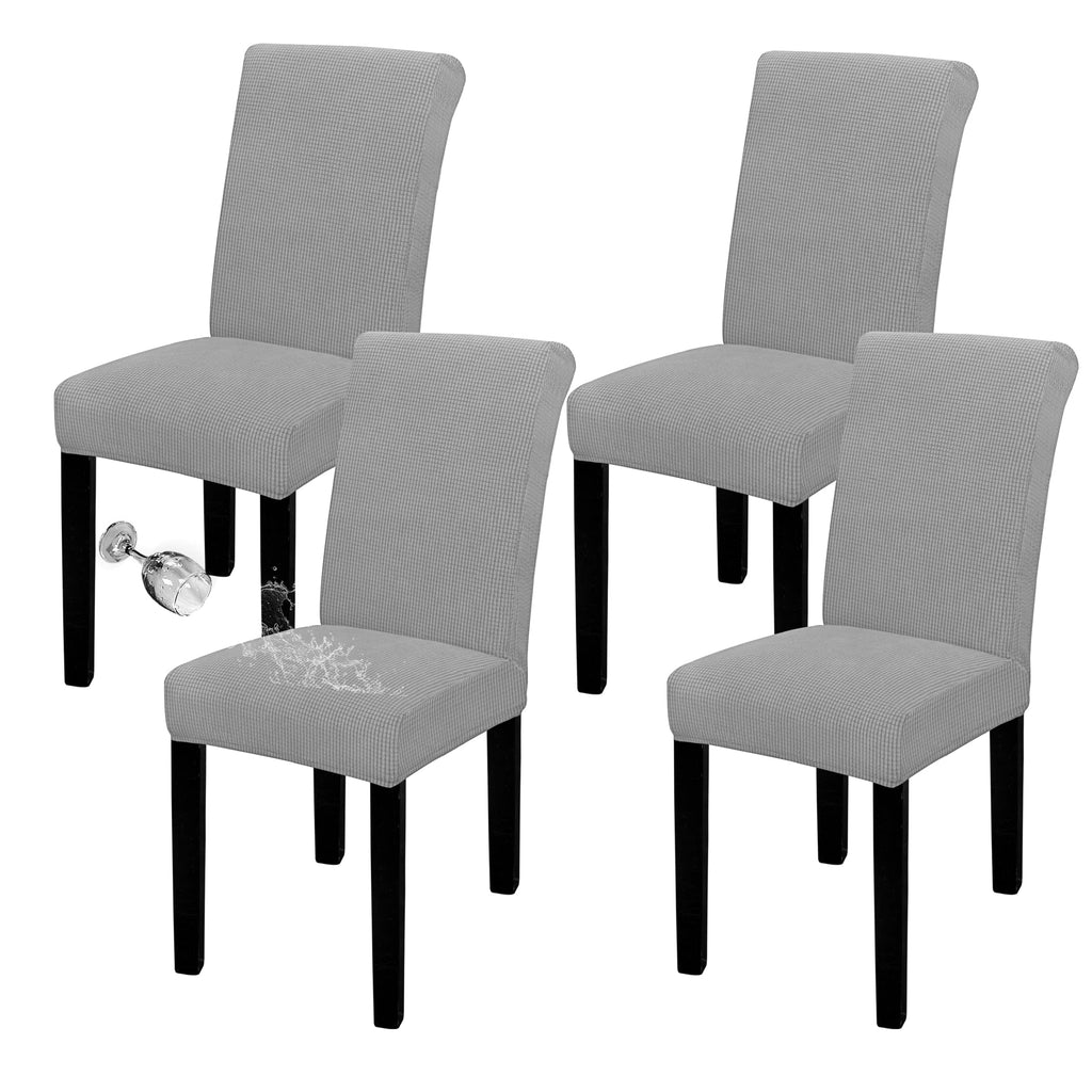 Easy-Going 100% Waterproof Dining Room Chair Covers Set of 6, Large