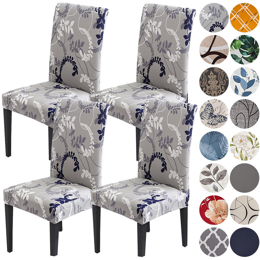 HZDHCLH Dining Chair Covers Set of 4 Stretch Chair Slipcovers Washable