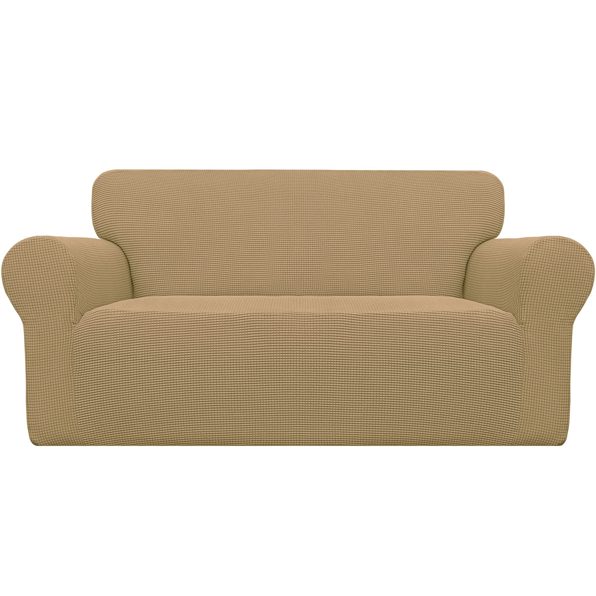 Easy-Going Stretch Loveseat Couch Covers Washable Cream
