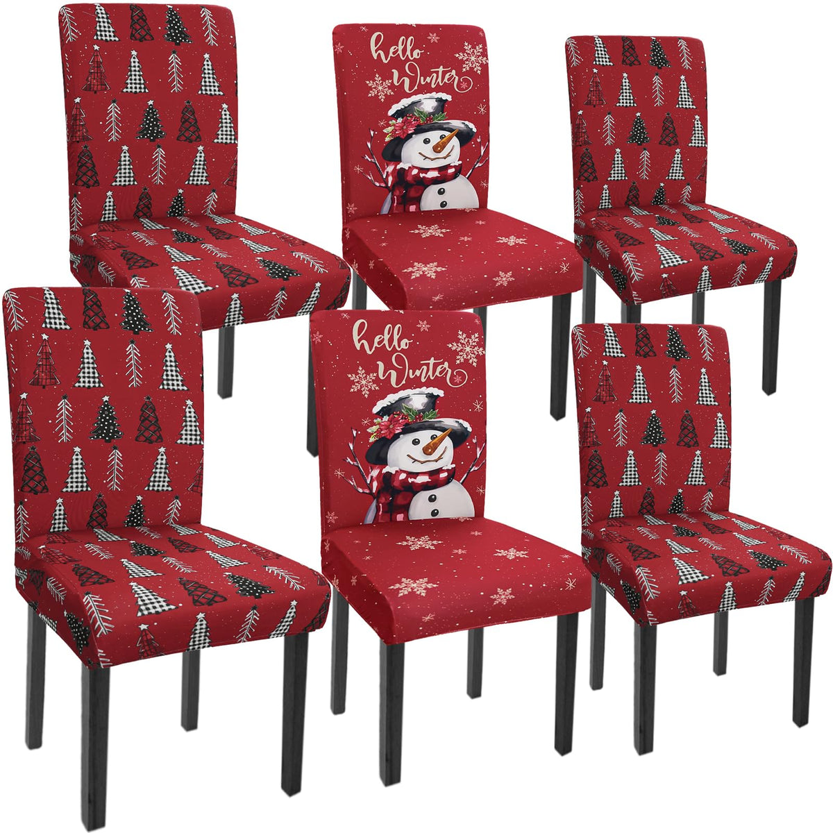 Halloween Chair Covers Set of 4 Pumpkin Ghost Spider Parsons Slipcovers