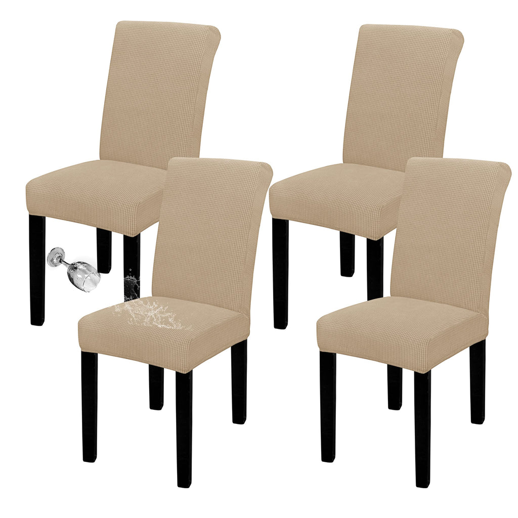 Easy-Going 100% Waterproof Dining Room Chair Covers Set of 6, Large