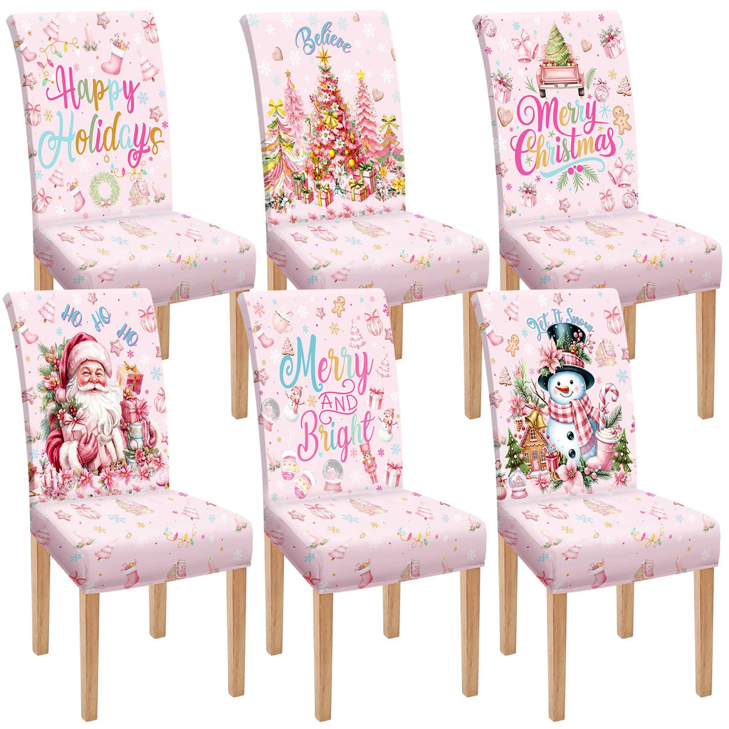 Moukeren 6 Pcs Halloween Chair Covers Scary Dining Chair Slipcovers