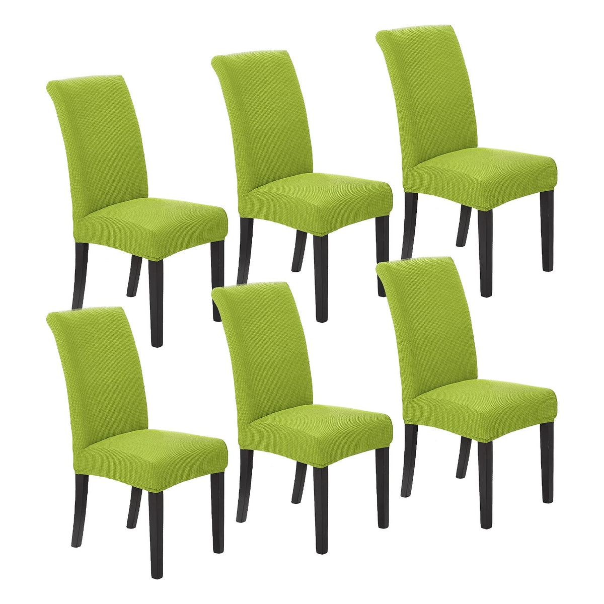 Stretch Chair Covers for Dining Room Set of 4, Removable Washable Dining Room Chair Covers, Dining Chair Slipcovers Seat Protector, Great for Home and Banquet Decor (Pureed Pumpkin, 4 Pack)