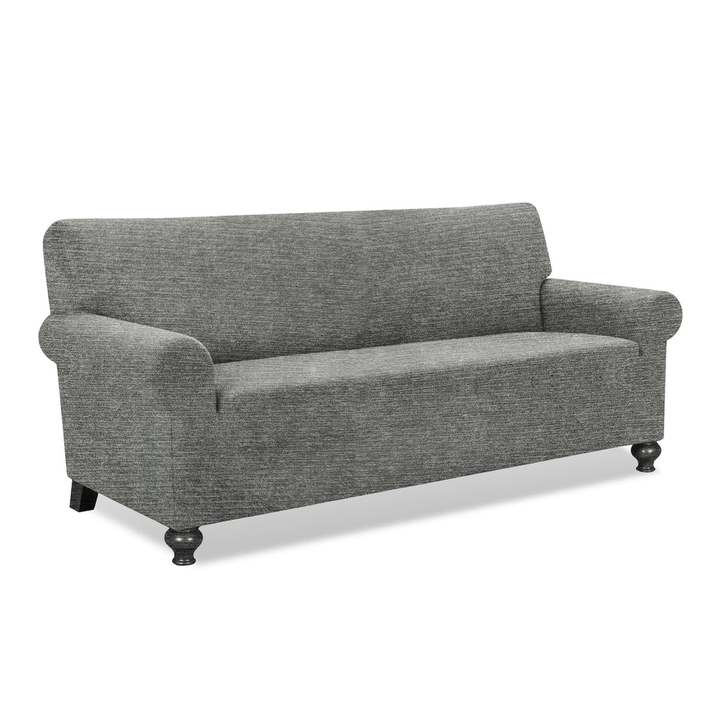 URBANLIFE 1-Piece Stretch Sofa Covers for 2 Cushion Couch, Chocolate
