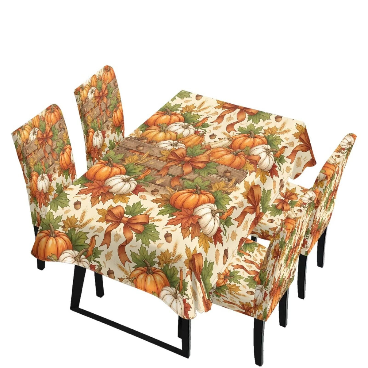 Maple Leaf Dining Table & Chair Cover Rectangle Dining Table Decor