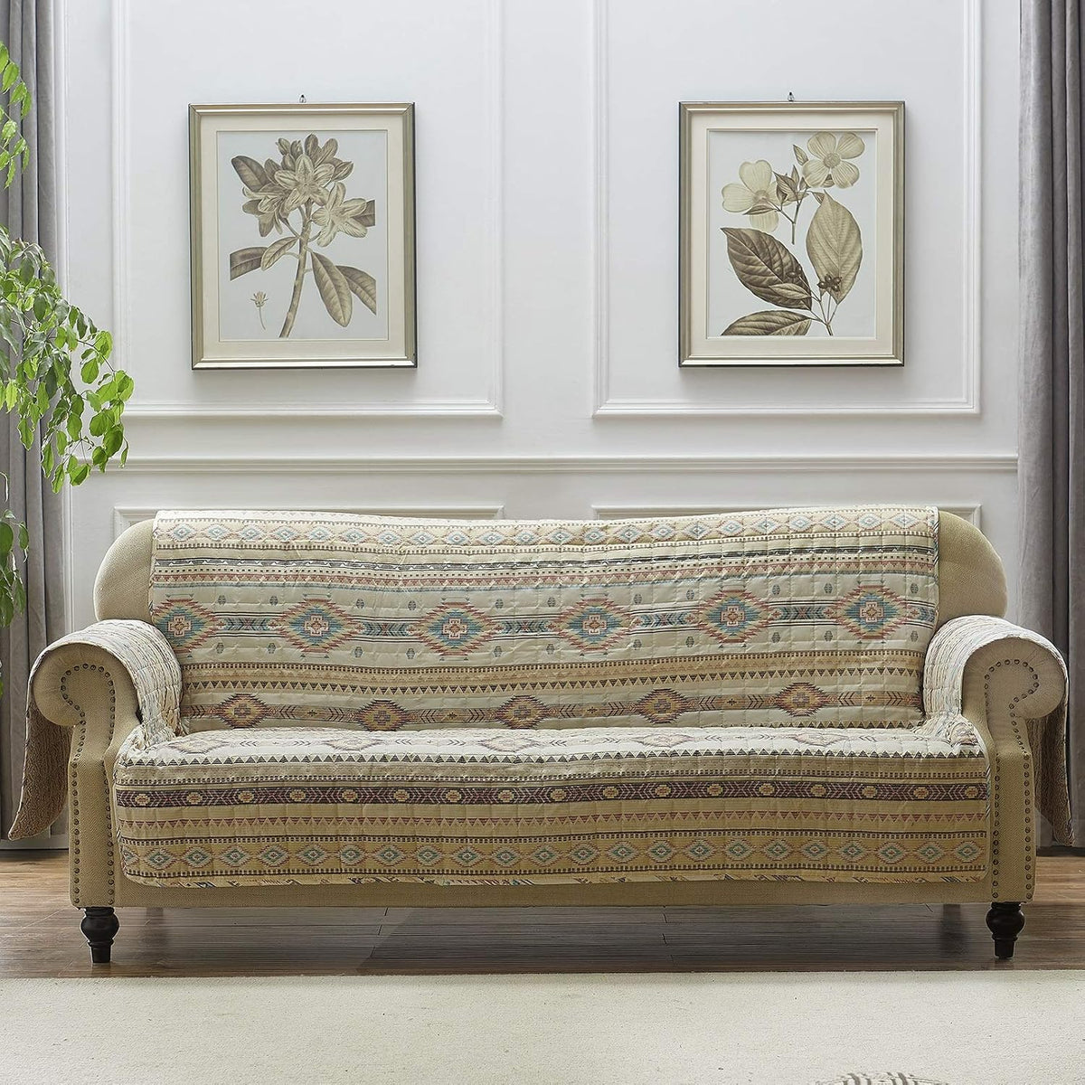 Barefoot Bungalow Phoenix Furniture Slipcover, Loveseat, Tan