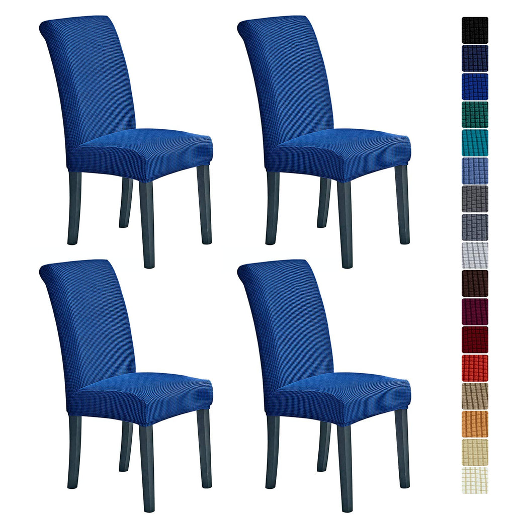 Stretch Chair Covers for Dining Room Set of 4, Removable Washable Dining Room Chair Covers, Dining Chair Slipcovers Seat Protector, Great for Home and Banquet Decor (Pureed Pumpkin, 4 Pack)