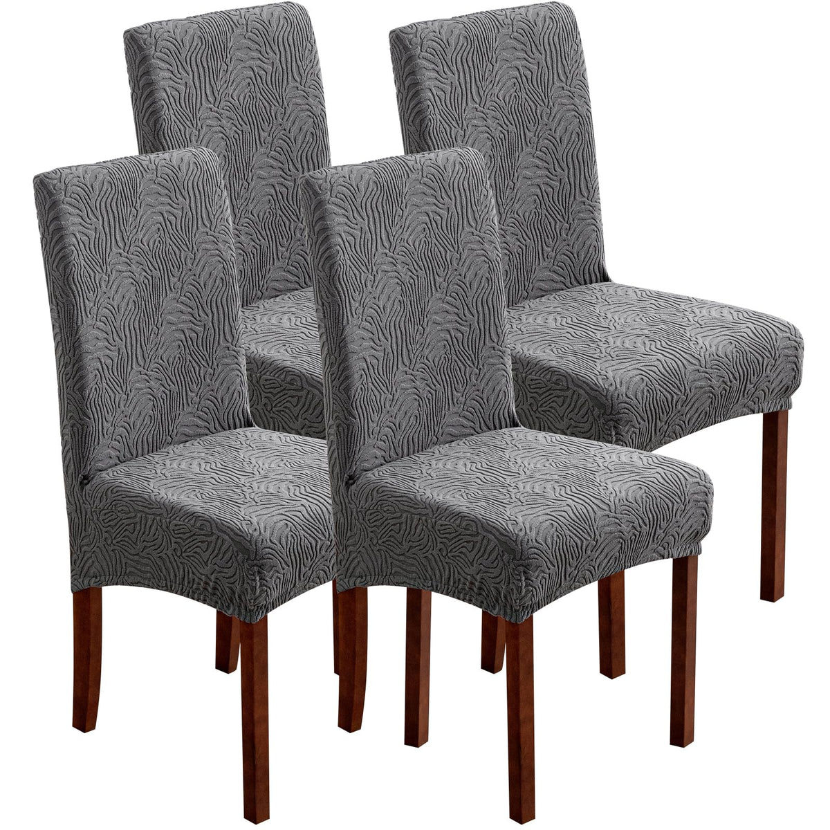 Dining Chair Covers Set of 6, Stretch Parsons Chair Slipcovers