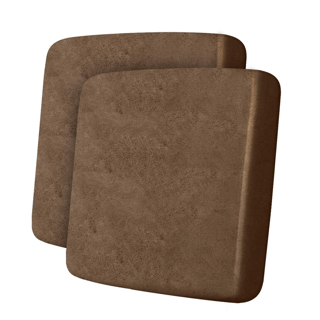 ANARACHON Leather Look Couch Cushion Covers Sofa Seat Slipcovers Sets Couches Furniture Protector for Sectional Armchair Loveseat Pets Kids Stretch Spandex Fabric (2 Cushion Loveseat, Burgundy)