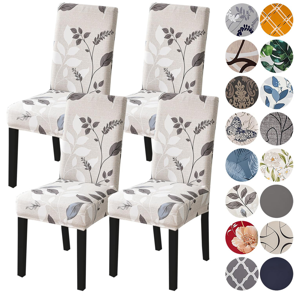 HZDHCLH Dining Chair Covers Set of 4 Stretch Chair Slipcovers Washable