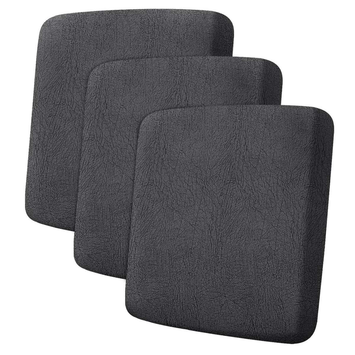 ANARACHON Leather Look Couch Cushion Covers Sofa Seat Slipcovers Sets Couches Furniture Protector for Sectional Armchair Loveseat Pets Kids Stretch Spandex Fabric (2 Cushion Loveseat, Burgundy)