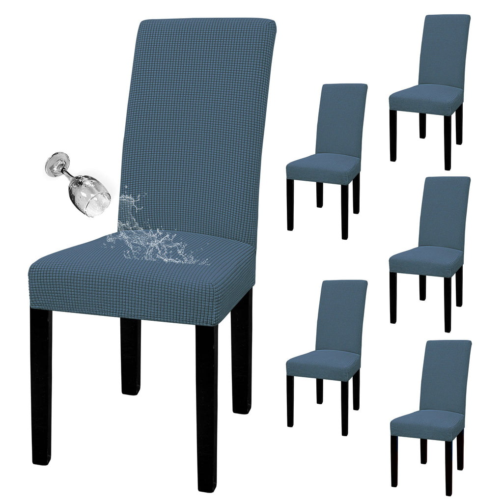 Easy-Going 100% Waterproof Dining Room Chair Covers Set of 6, Large