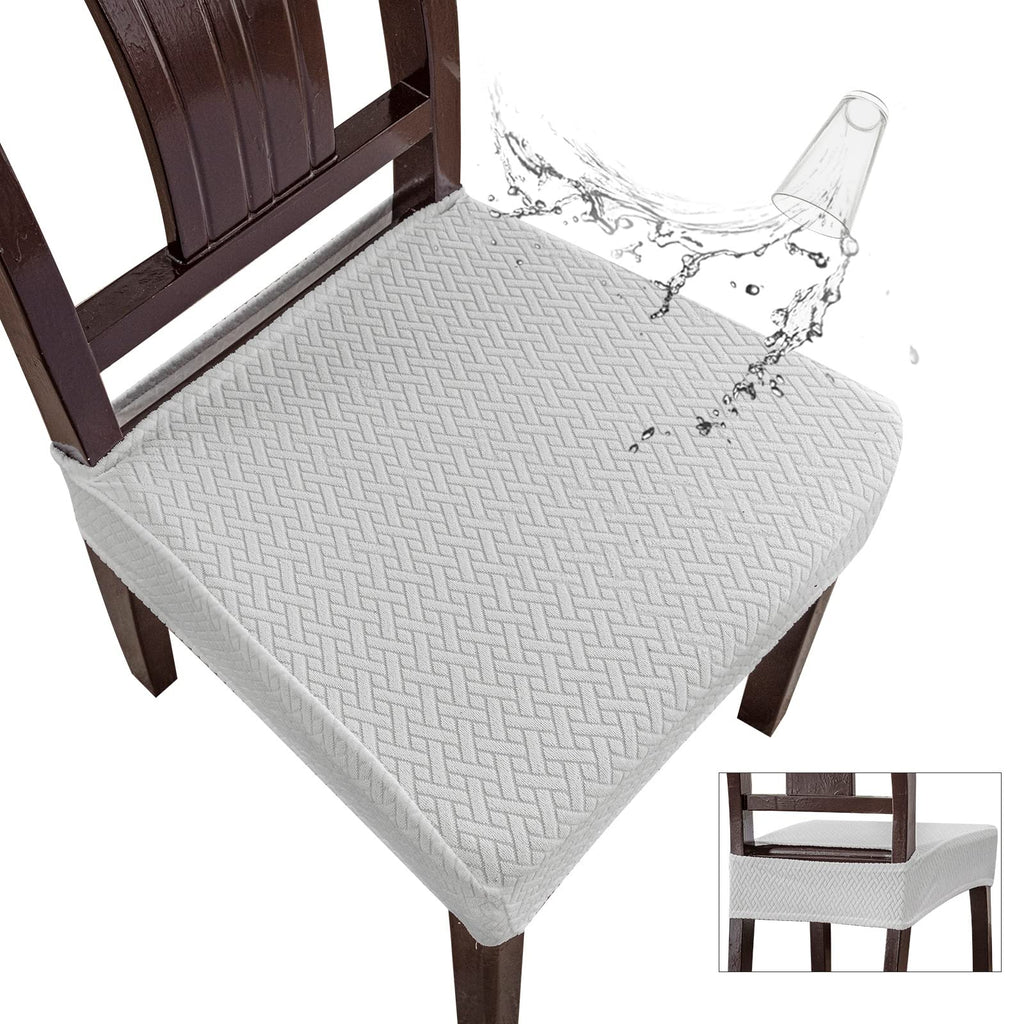 Genina Waterproof Seat Covers for Dining Room Chairs, Rear Covered