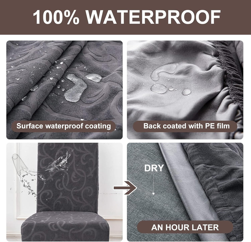 Waterproof Dining Room Chair Covers, Stretch Parsons Chair Slipcovers