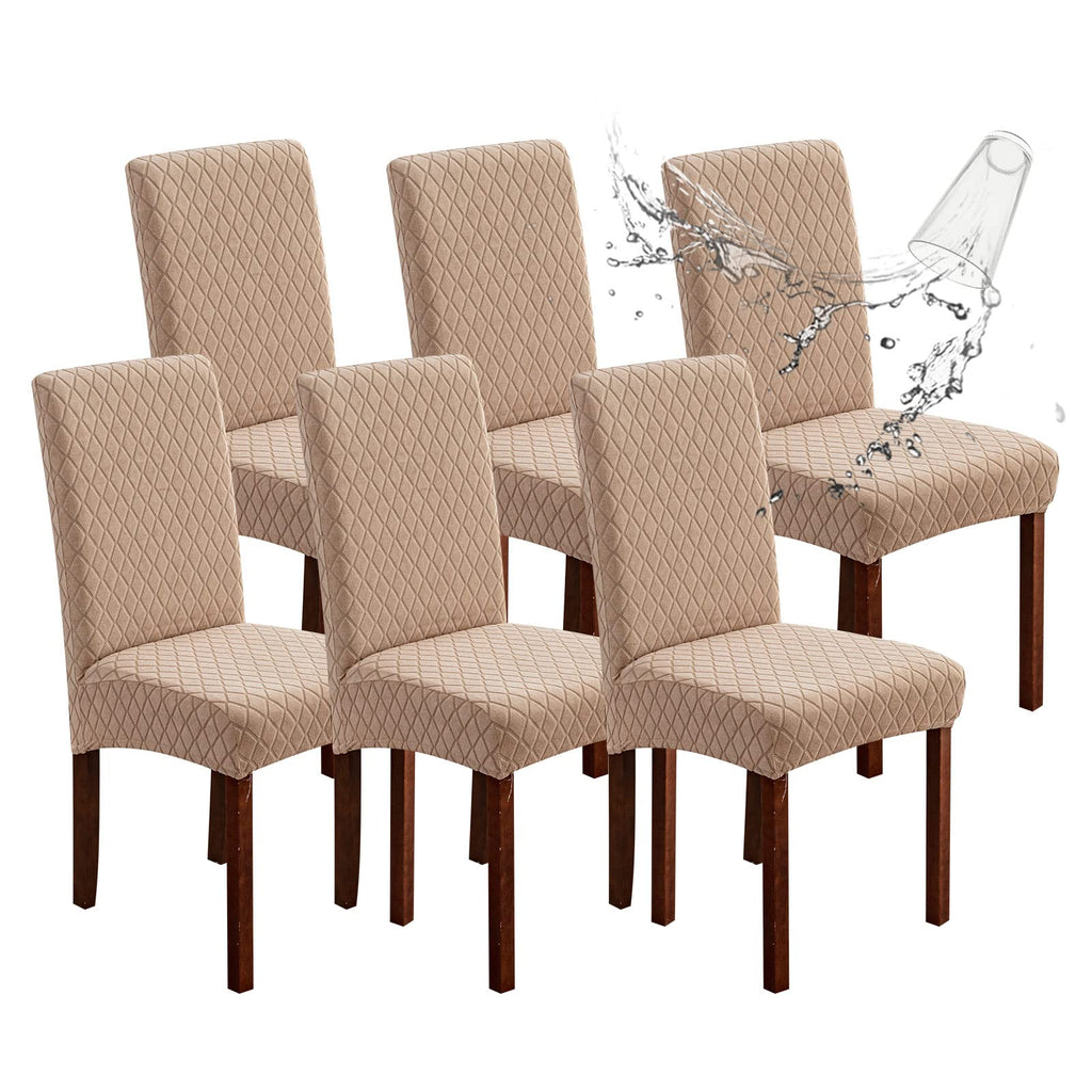 Genina Waterproof Dining Chair Covers Set of 4 Parsons Chair Slipcovers