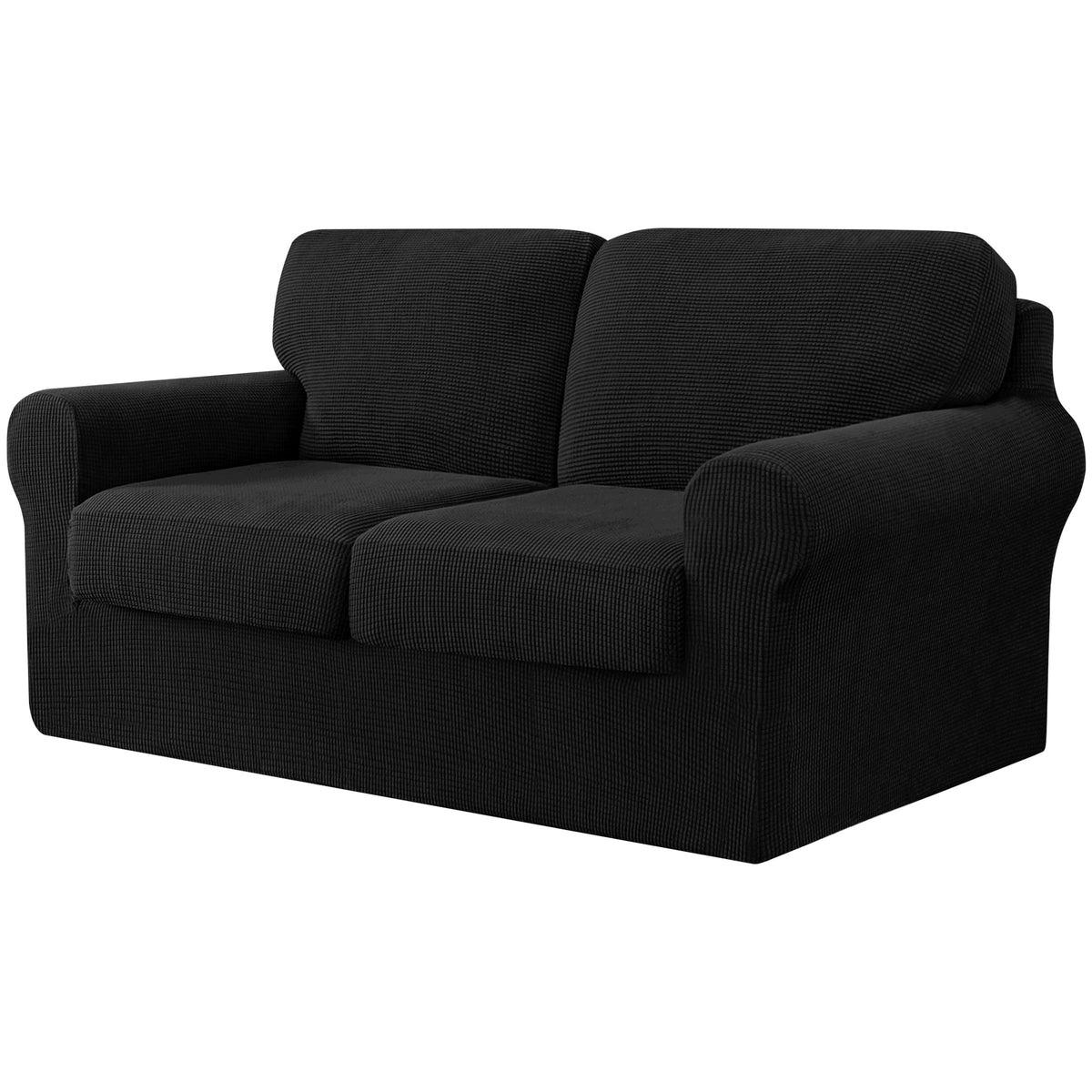 CHUN YI 5 Piece Stretch Couch Covers for Sofa, Loveseat, Khaki