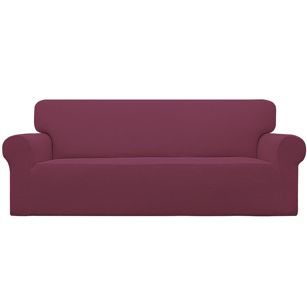 Easy-Going Stretch Loveseat Couch Covers Washable Cream