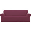 Easy-Going Stretch Loveseat Couch Covers Washable Cream