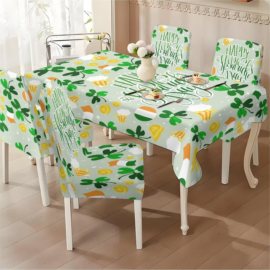 ZDCUSTOM Cozy Dining Chair Covers Tablecloths Rectangular & Table and Chair Covers for Parties Washable Sunflower Dining Room Decor Universal Fit