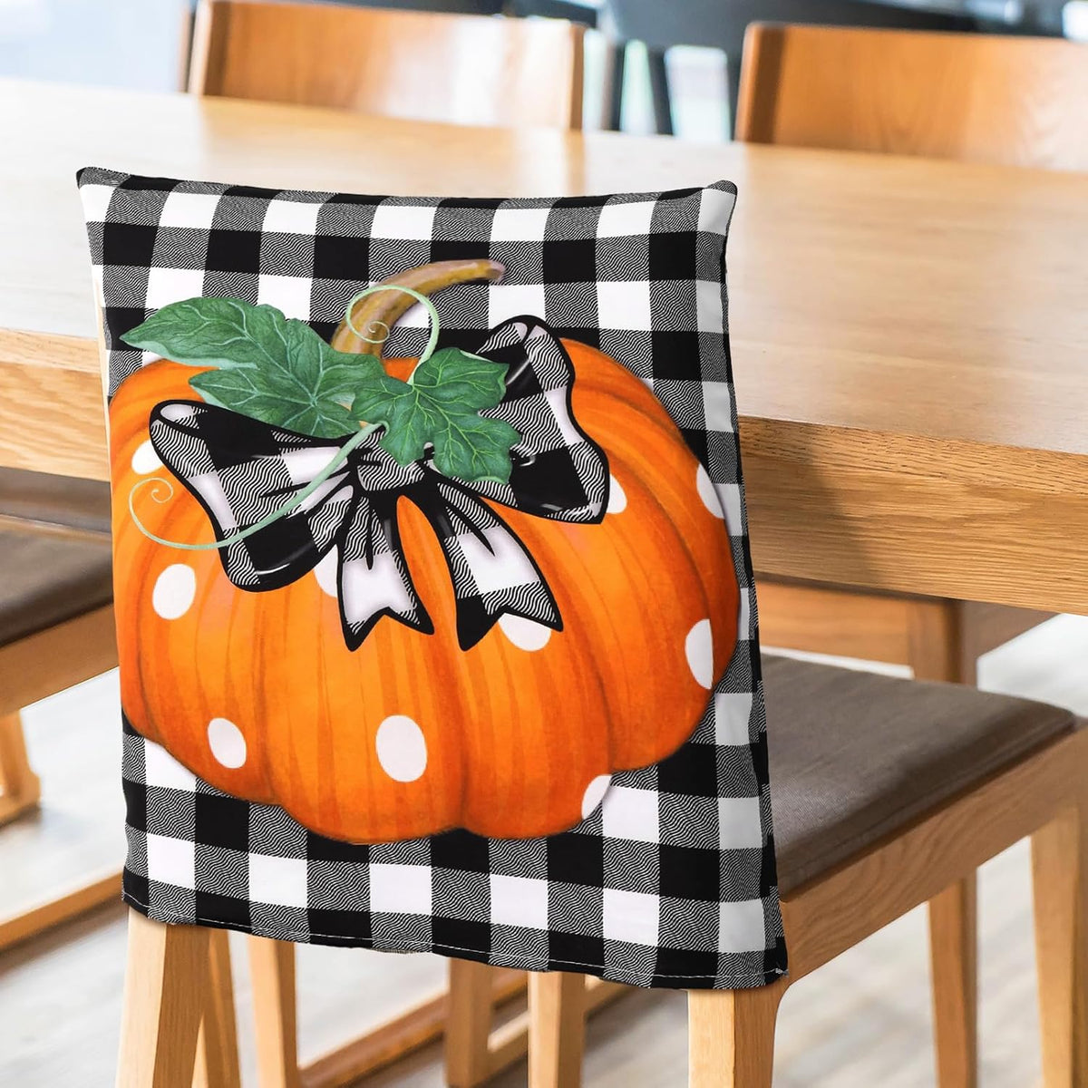 6 Pcs Fall Chair Covers, Maple Leaves Dining Chair Slipcovers