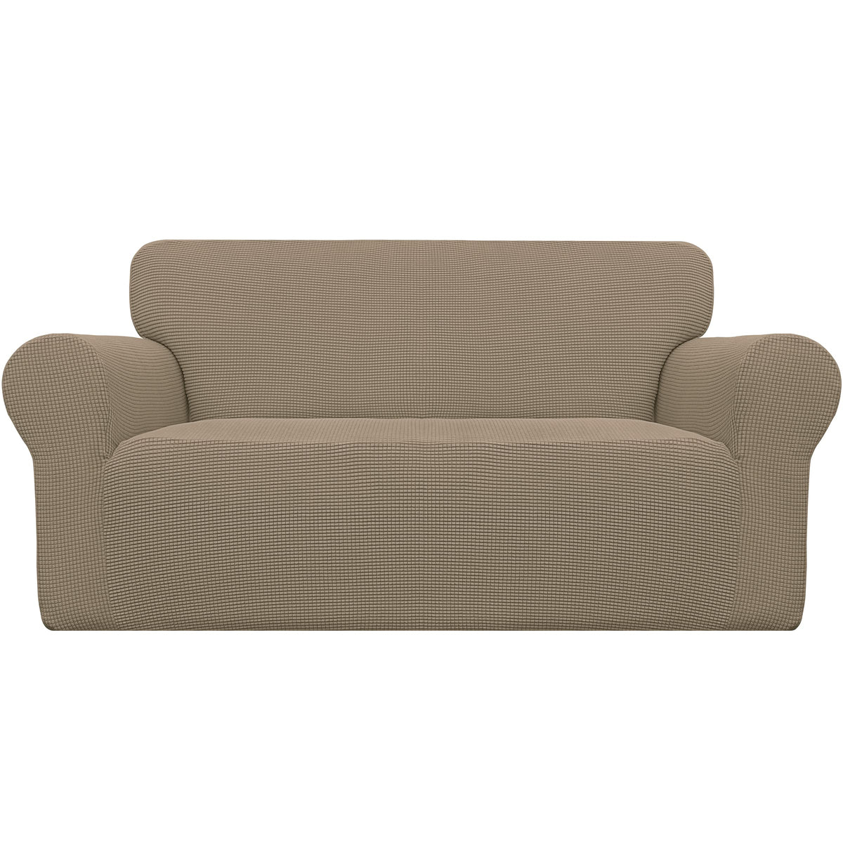 Easy-Going Stretch Loveseat Couch Covers Washable Cream