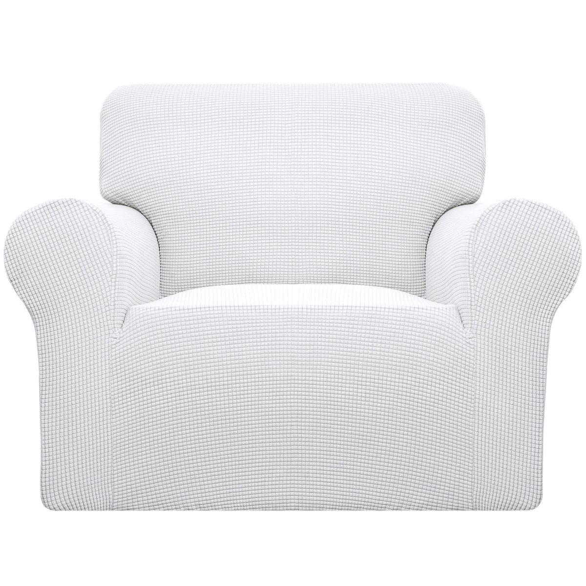Easy-Going Stretch Loveseat Couch Covers Washable Cream