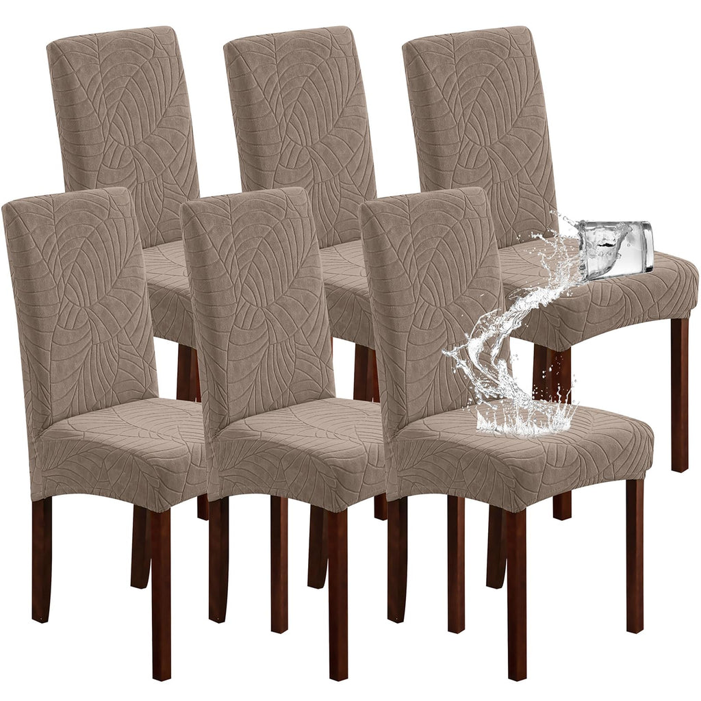 Genina Waterproof Dining Chair Covers Set of 4 Parsons Chair Slipcovers
